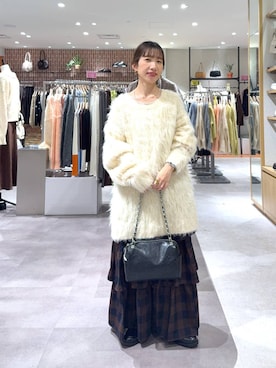 「大人女子カジュアル_LOWRYS FARM」｜たっきー◡̈❤︎さん（レディース・149cm）の冬コーディネート