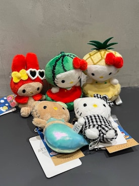 「LOWRYS FARM（ローリーズファーム）の【サンリオキャラクターズ】ヌイキーホルダー8 647243/GOODS（キーホルダー、その他）」を使った、たっきー❁⃘さん（レディース・149cm）の春コーディネート