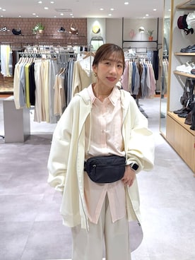 「Me%（ミィパーセント）の【ステンレス】AppleWatchチェーンゴウヒバンド 326036（デジタル腕時計、ベージュ系）」を使った、たっきー❁⃘さん（レディース・149cm）の春コーディネート