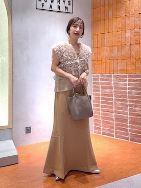 「アイテム（ワンピース/ドレス）」を使った、たっきー◡̈❤︎さん（レディース・149cm・30代）の夏コーディネート