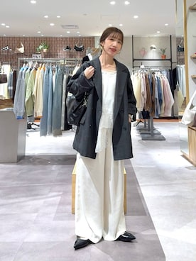 「Me%（ミィパーセント）の【ステンレス】AppleWatchチェーンゴウヒバンド 326036（デジタル腕時計、ベージュ系）」を使った、たっきー❁⃘さん（レディース・149cm）の春コーディネート