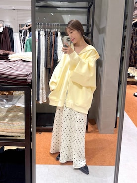 「LOWRYS FARM（ローリーズファーム）のストレッチサテンスカート　 290120（スカート）」を使った、たっきー◡̈❤︎さん（レディース・149cm・30代）の秋コーディネート