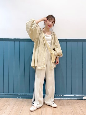 「LOWRYS FARM（ローリーズファーム）のカンドウフィットバレエ　260832（バレエシューズ）」を使った、たっきー◡̈❤︎さん（レディース・149cm）の春コーディネート