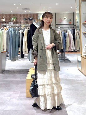 「LOWRYS FARM（ローリーズファーム）のリボンチビクリップ　102451（バレッタ/ヘアクリップ、ブラック系）」を使った、たっきー❁⃘さん（レディース・149cm）の春コーディネート