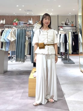 「アイテム（ベルト、イエロー系）」を使った、たっきー❁⃘さん（レディース・149cm）の夏コーディネート