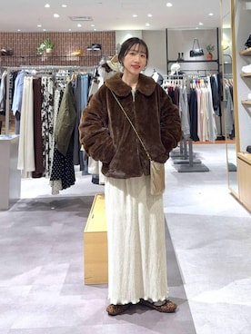 「大人女子カジュアル_LOWRYS FARM」｜たっきー◡̈❤︎さん（レディース・149cm）の冬コーディネート