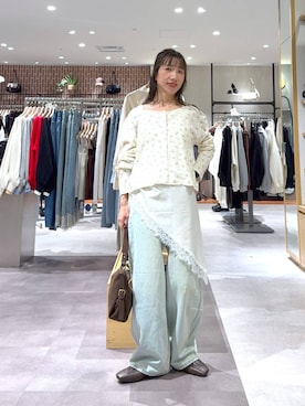 「LOWRYS FARM（ローリーズファーム）の【500mlペットボトル収納可】２ＷＡＹワンショルダーＢＡＧ　1051651（ハンドバッグ、ブラウン系）」を使った、たっきー❁⃘さん（レディース・149cm）の秋コーディネート