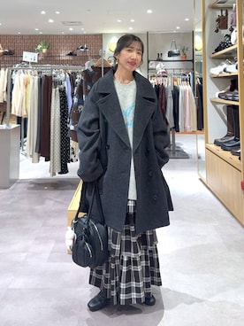 「アイテム（ピーコート）」を使った、たっきー◡̈❤︎さん（レディース・149cm）の秋コーディネート