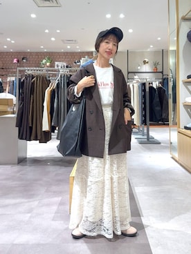 「アイテム（帽子）」を使った、たっきー◡̈❤︎さん（レディース・149cm）の秋コーディネート