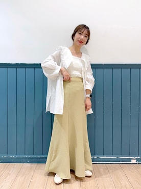 「LOWRYS FARM（ローリーズファーム）のカンドウフィットバレエ　260832（バレエシューズ）」を使った、たっきー◡̈❤︎さん（レディース・149cm）の春コーディネート