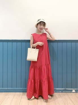 「アイテム（ワンピース/ドレス）」を使った、たっきー◡̈❤︎さん（レディース・149cm）の夏コーディネート