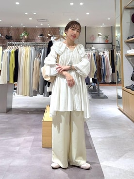 「Me%（ミィパーセント）の【ステンレス】AppleWatchチェーンゴウヒバンド 326036（デジタル腕時計、ベージュ系）」を使った、たっきー❁⃘さん（レディース・149cm）の春コーディネート