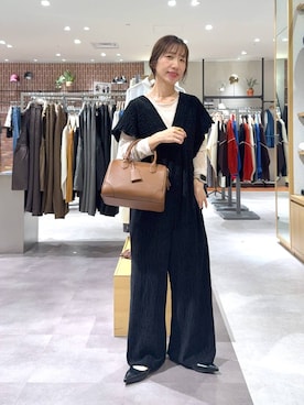 「アイテム（オールインワン・サロペット）」を使った、たっきー◡̈❤︎さん（レディース・149cm・30代）の秋コーディネート