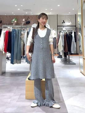 「LOWRYS FARM（ローリーズファーム）の【500mlペットボトル収納可】フラップショルダーＢＡＧ 1046881（ショルダーバッグ、ブラウン系）」を使った、たっきー❁⃘さん（レディース・149cm）の秋コーディネート