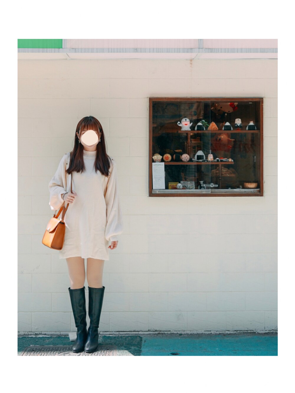 「大人かわいい、今日のコーデ、春コーデ、淡色コーデ、高身長女子、MAJESTIC LEGON、Samantha Thavasa、Taiwan、TAIPEI、お洒落さんとつながりたい」｜「MAJESTIC LEGONのボレロセットニットワンピース（ワンピース、ホワイト系）」を使った、Yunさん（レディース・166cm）の冬コーディネートの1枚目の写真