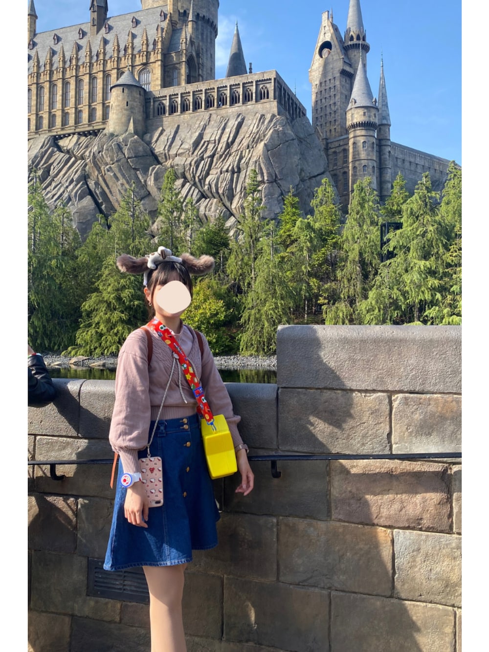 「休日コーデ、ユニバーサルスタジオジャパン、ハリーポッター、JILL by Jillstuart、おしゃれさんと繋がりたい、大阪旅行」｜「universal studioのアイテム（カチューシャ、ベージュ系）」を使った、Yunさん（レディース・166cm）の夏コーディネートの1枚目の写真