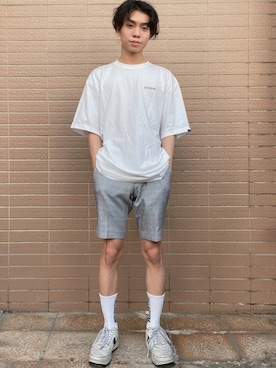 「COVERNAT」｜Zero Pointさん（メンズ・160cm）の夏コーディネート