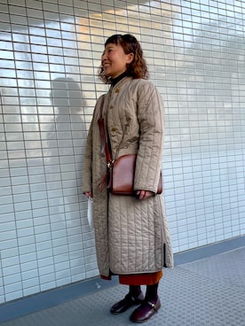 「TIDEWAY（タイドウェイ）のアイテム」を使った、だーたか夫妻さん（メンズ・168cm）の冬コーディネート