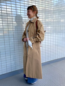 トレンチコートを使った リュック のメンズ人気ファッションコーディネート 年齢 40歳 44歳 Wear
