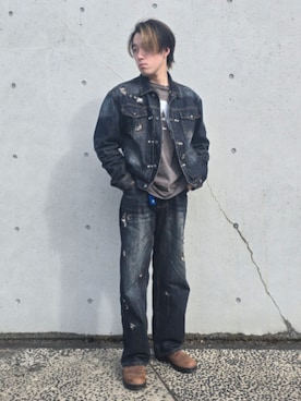 「Blundstone（ブランドストーン）のアイテム」を使った、MASUIさん（メンズ・179cm）の春コーディネート