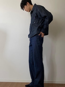 「Needles（ニードルス）のアイテム（デニムジャケット）」を使った、みのさん（メンズ・178cm）の夏コーディネート
