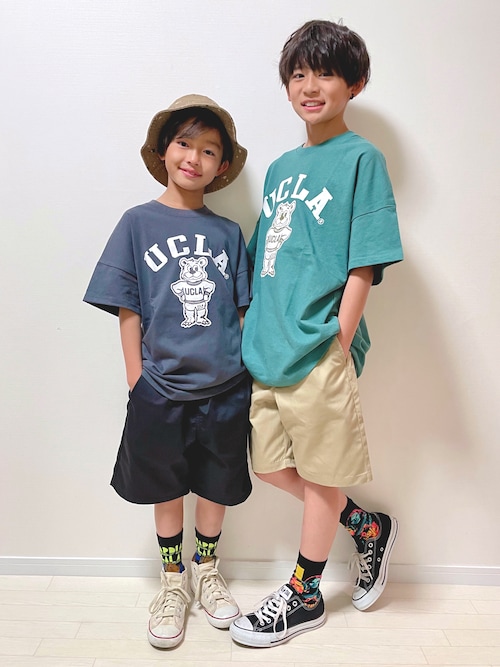 美品 DUAL VIEW デュアルビュー ベアモチーフTシャツ ネイビー 42 Gray即納】ビジューハイデザイン ロゴTシャツ 3色展開