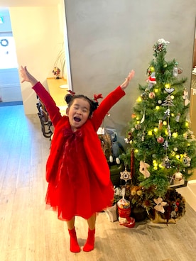 「H&M（エイチ・アンド・エム）のアイテム（ワンピース/ドレス）」を使った、小依さん（キッズ・127cm）の冬コーディネート
