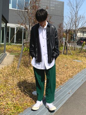 「JOINT WORKS（ジョイントワークス）のアイテム（トップス）」を使った、Soraさん（メンズ・176cm）の春コーディネート
