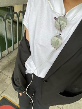 「大人シンプル」｜「アイテム（その他アウター）」を使った、莉子 Rikoさん（レディース・158cm）の春コーディネート