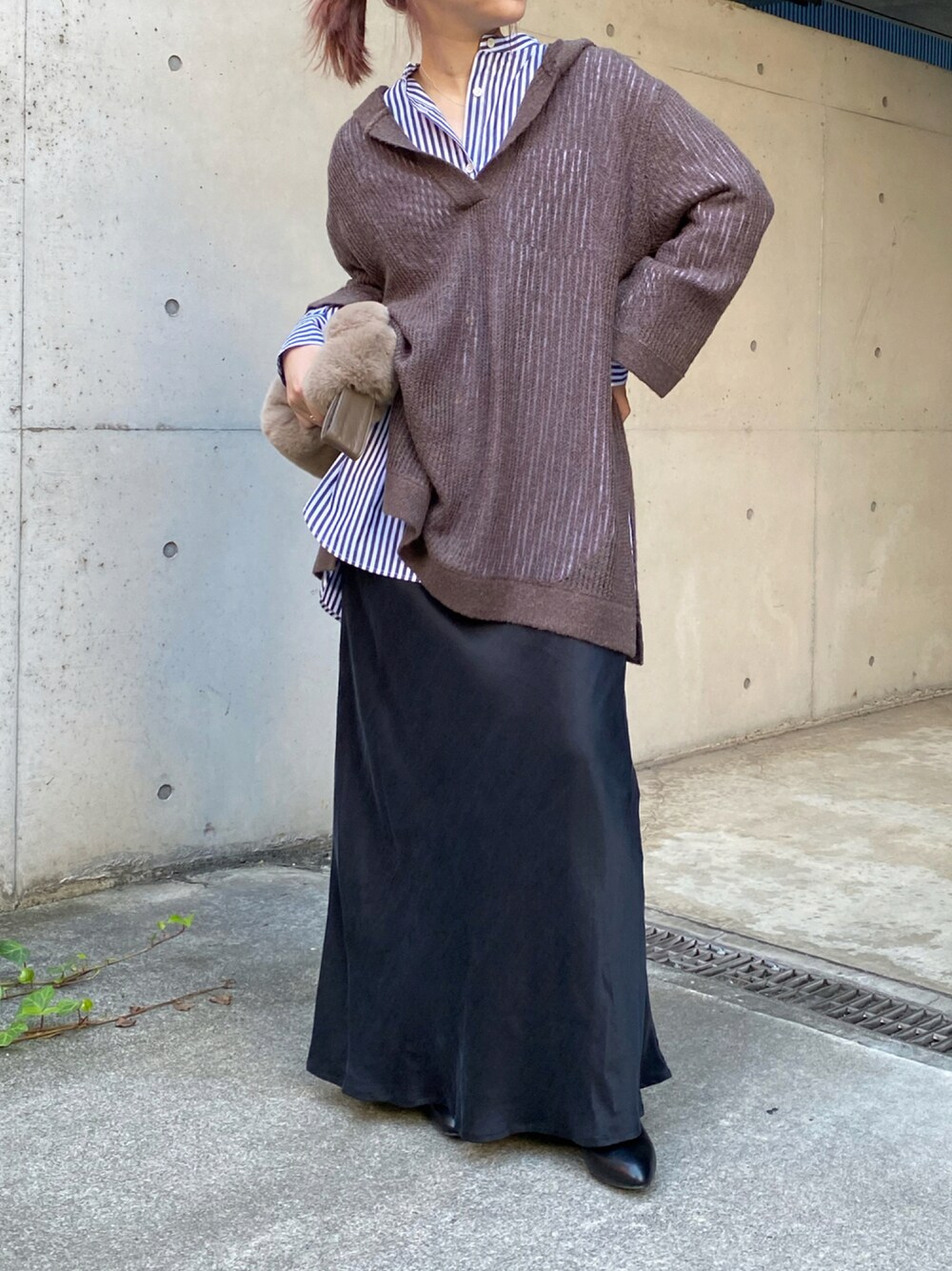 DouDou シャツ ブラウス バックタックブラウス レディース