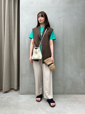 𝓝さん（レディース・161cm）の夏コーディネート
