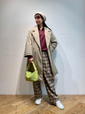 「THE SHINZONE（ザ　シンゾーン）のアイテム（スウェット）」を使った、𝓝さん（レディース・161cm）の秋コーディネート