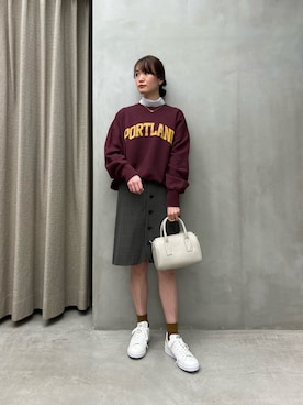 「BEAUTY&YOUTH UNITED ARROWS（ビューティーアンドユースユナイテッドアローズ）のアイテム（ボストンバッグ）」を使った、𝓝さん（レディース・161cm）の秋コーディネート