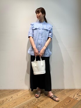 𝓝さん（レディース・161cm）の夏コーディネート