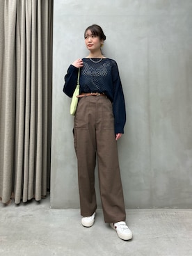 「Soierie（ソワリー）のアイテム（アクセサリー）」を使った、𝓝さん（レディース・161cm）の春コーディネート