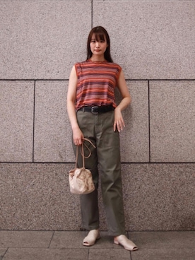 𝓝さん（レディース・161cm）の夏コーディネート