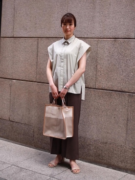 𝓝さん（レディース・161cm）の夏コーディネート