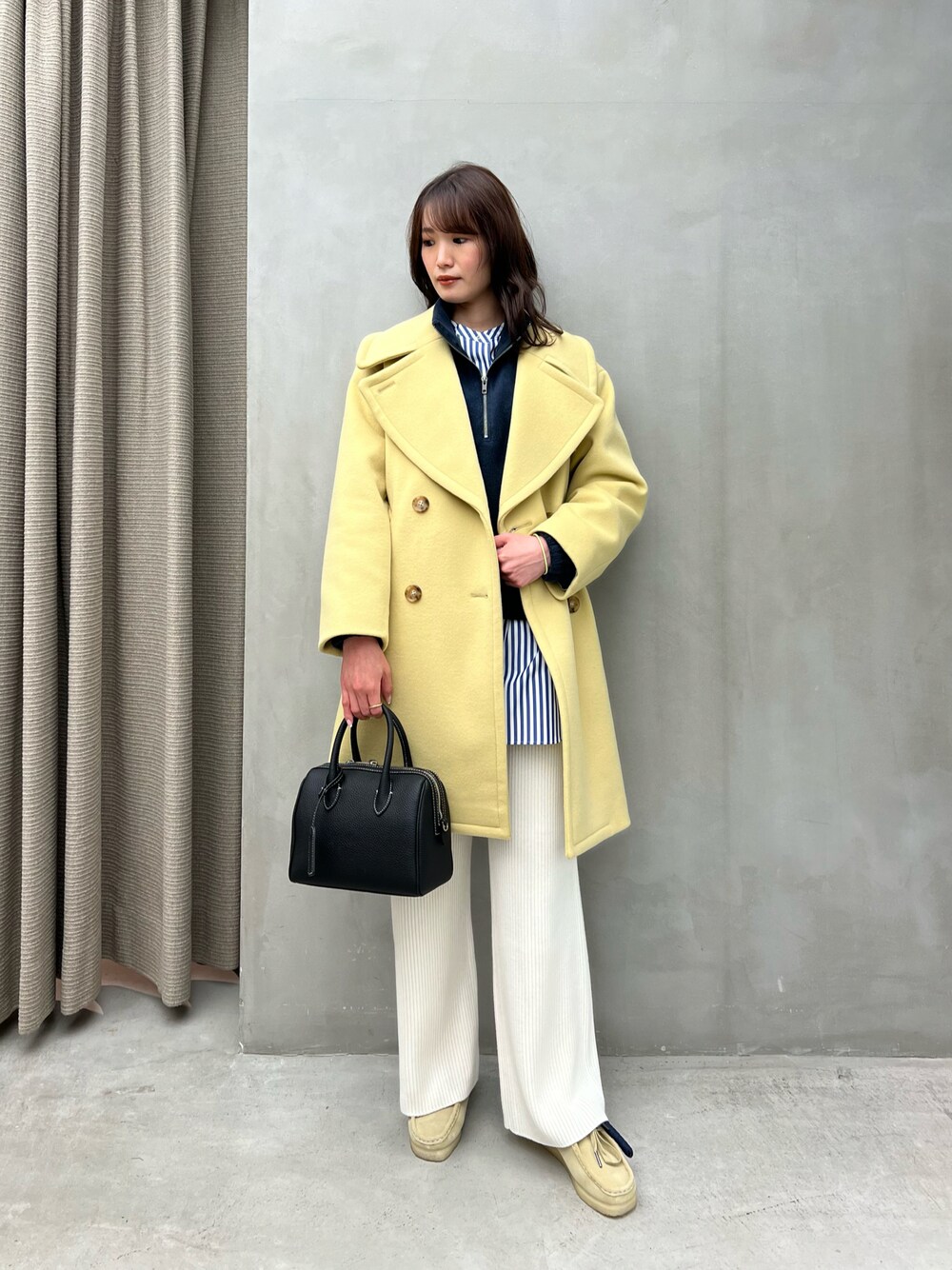 UNITED ARROWS イエロー ピーコート