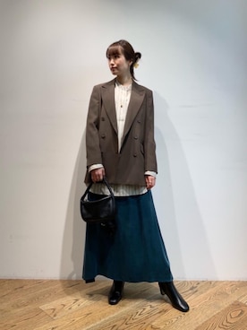 「LUCAS JACK（ルーカスジャック）のアイテム」を使った、𝓝さん（レディース・161cm）の秋コーディネート