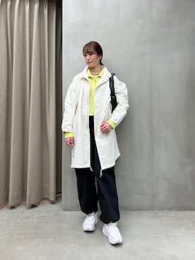 「アイテム（モッズコート）」を使った、𝓝さん（レディース・161cm）の冬コーディネート
