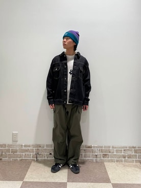 「春のジャケットスタイル」｜「アイテム（デニムジャケット）」を使った、yuukiさん（メンズ・164cm）の冬コーディネート