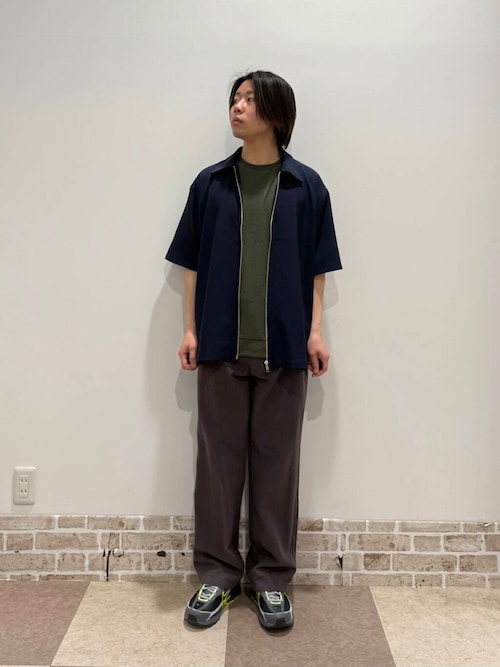 『セットアップ対応』天然素材コットンリネンウエストイージーパンツ