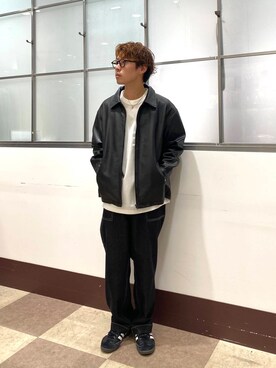 「イチ推しデニムコーデ」｜「アイテム（ジャケット/アウター）」を使った、yuukiさん（メンズ・164cm）の秋コーディネート