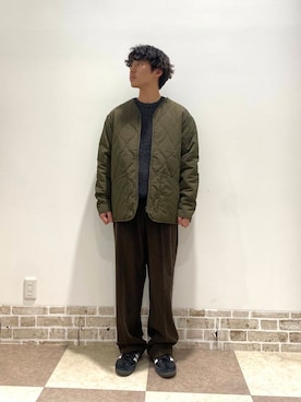 「アイテム（ミリタリージャケット）」を使った、yuukiさん（メンズ・164cm）の秋コーディネート