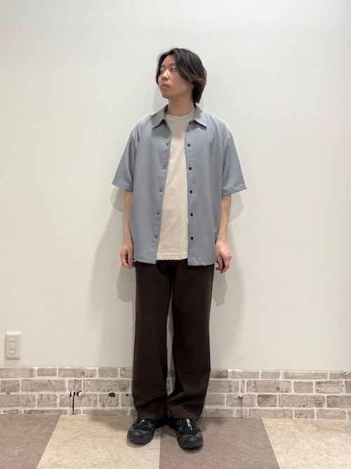 『セットアップ対応』天然素材コットンリネンウエストイージーパンツ