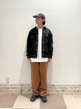 「春のジャケットスタイル」｜「アイテム（デニムジャケット）」を使った、yuukiさん（メンズ・164cm）の冬コーディネート