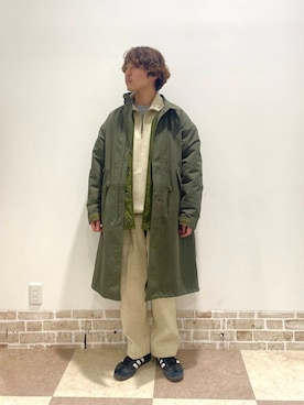 「アイテム（モッズコート）」を使った、yuukiさん（メンズ・164cm）の冬コーディネート