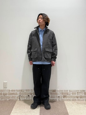 「春のジャケットスタイル」｜「アイテム（ブルゾン）」を使った、yuukiさん（メンズ・164cm）の春コーディネート