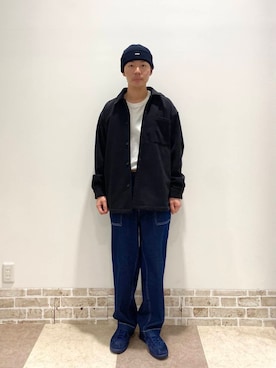 「アイテム（その他アウター、ブラック系）」を使った、yuukiさん（メンズ・164cm）の秋コーディネート