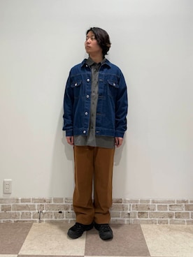 「newarrival」｜「アイテム（デニムジャケット）」を使った、yuukiさん（メンズ・164cm）の春コーディネート